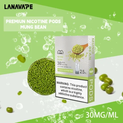 Lana綠豆煙彈｜爆涼綠豆味×防漏設計×單色發光